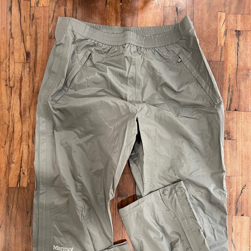 Marmot Men's Full-Zip Grey Rain Pants